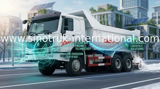 کامیون کمپرسی SINOTRUK HOWO 6X4 336HP LHD 25tons 10-25CBM ZZ3257N3847A