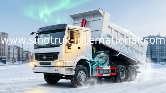 SINOTRUK HOWO کامیون کمپرسی کامیون 25-40tons 371HP 6X4 10 چرخ 25-25 میلیمتر
