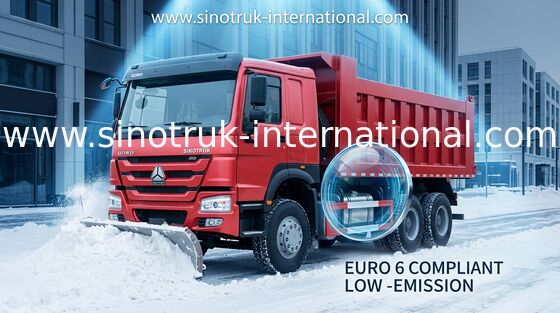 کامیون کمپرسی کامیون SINOTRUK HOWO 10 بار ظرفیت بار 25-40tons 10-25CBM