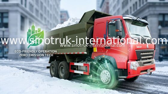 کامیون کمپرسی SINOTRUK HOWO A7 371HP 6X4 10 چرخ برای کسب و کار ساخت و ساز