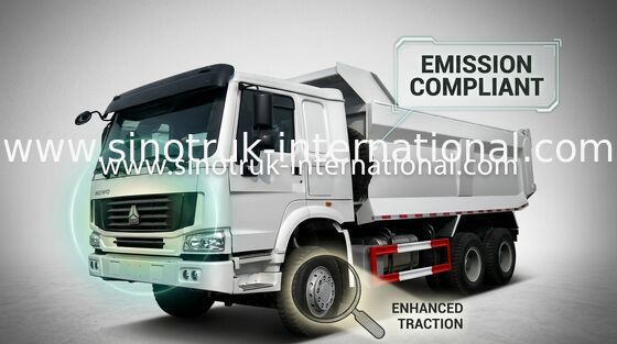 کامیون کمپرسی کامیون SINOTRUK HOWO 10 چرخ 10-25 کیلو متر بار 25-40tons کالا