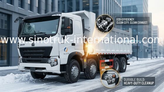 کامیون کمپرسی سنگین SINOTRUK HOWO A7 8X4 برای معدن ZZ3317N3867N1