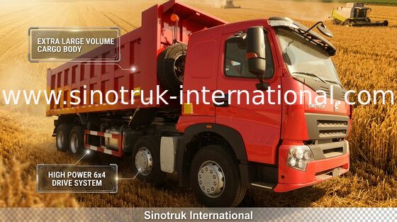 SINOTRUK HOWO A7 371HP کامیون کمپرسی دامپینگ برای ساخت ZZ3317N3867N1