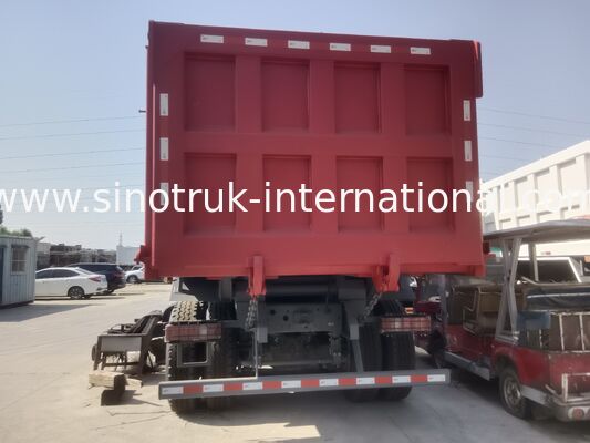 Sinotruk NX تپپر کامپری با موتور 371HP، ظرفیت 40-50T و 8 × 4 درایو برای حمل و نقل سنگین کار قرمز