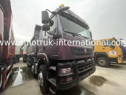 کار سنگین HOWO TX 8X4 کامیون خم کننده 400HP دو 16T محور عقب دو 9.5T خاکستری