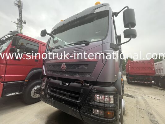 کار سنگین HOWO TX 8X4 کامیون خم کننده 400HP دو 16T محور عقب دو 9.5T خاکستری