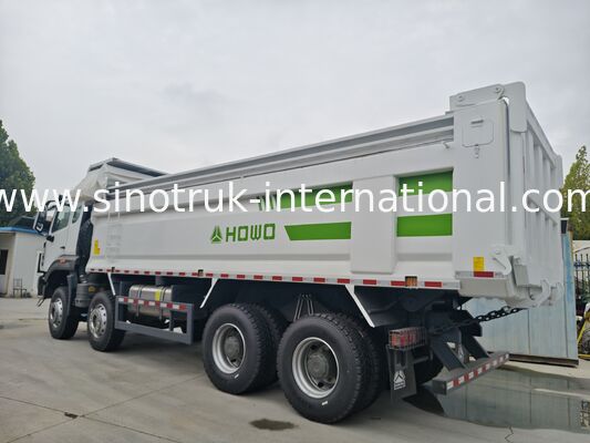 کامیون کمپرسی تیپر HOWO 8X4 380 اسب بخار NX با فلپ برزنتی فرمان راست