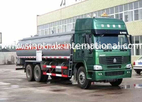 SINOTRUK HOWO 16-20CBM کامیون مخزن سوخت 6X4 LHD 290HP کامیون مخزن نفت یورو 2