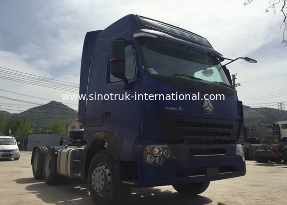 SINOTRUK HOWO کامیون نیمه تریلر سر با تهویه مطبوع 60-70 تن