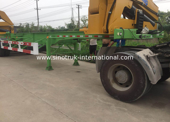 محور جانبی 3 اهر کامیون جرثقیل 20ft 40ft FUWA مارک Tri Axle