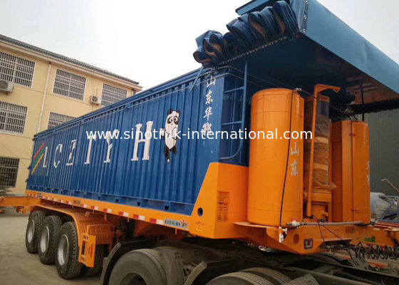 کامیون تریلر محبوب ISO Semi، Tri Axle Semi Trailer 12000 × 2500 × 3880mm