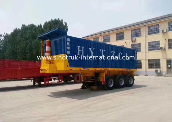 کامیون تریلر محبوب ISO Semi، Tri Axle Semi Trailer 12000 × 2500 × 3880mm