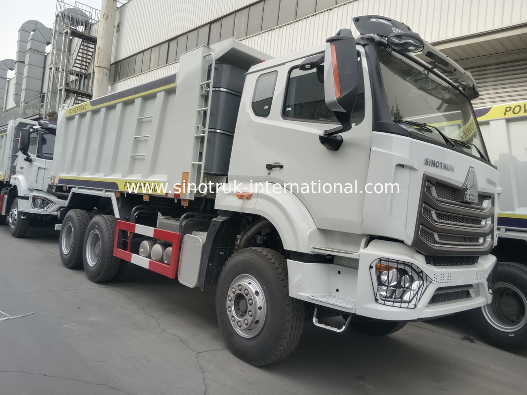 ۳۰ تا ۴۰ تن RHD ۱۰ چرخ وانت ریخت و پاش SINOTRUK Haohan برای ساخت و ساز سفید