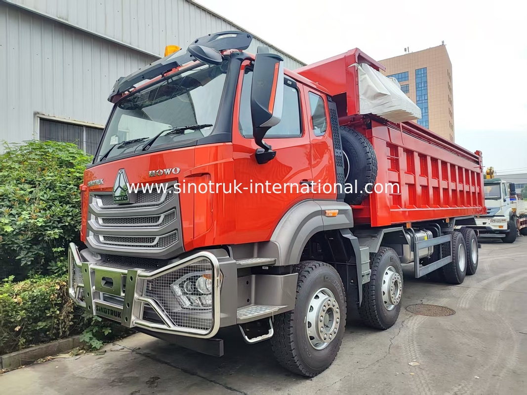 دامپر مربع قرمز (27CBM، 8×4، 371HP): مزایای کلیدی برای تخلیه سریع مواد