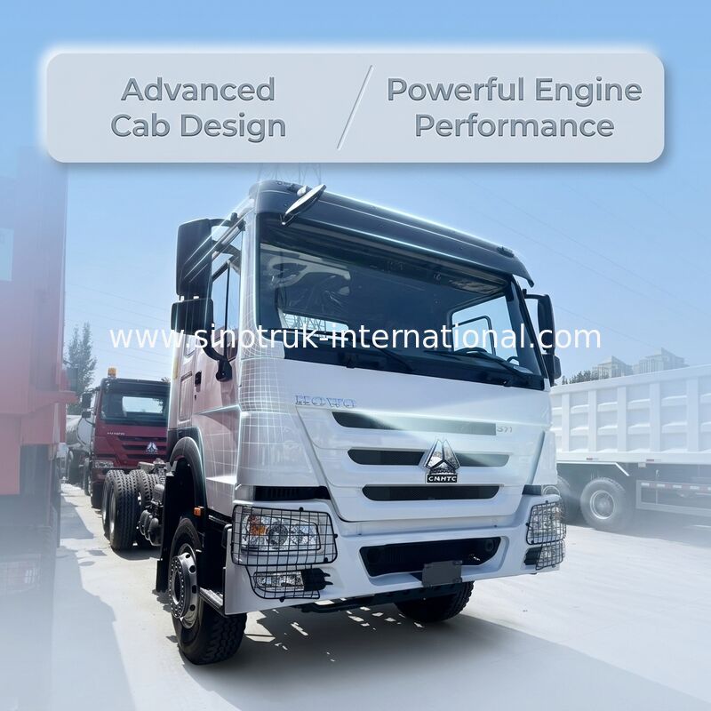 Sinotruk HOWO 6X4 کامیون باربری 400hp 12 چرخ TX کابین