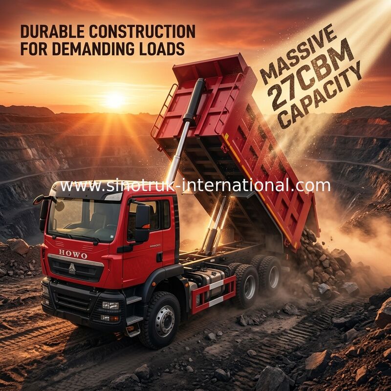 SINOTRUK 6*4 کامیون کپی برای استاندارد انتشار یورو 2 و حمل و نقل سنگین