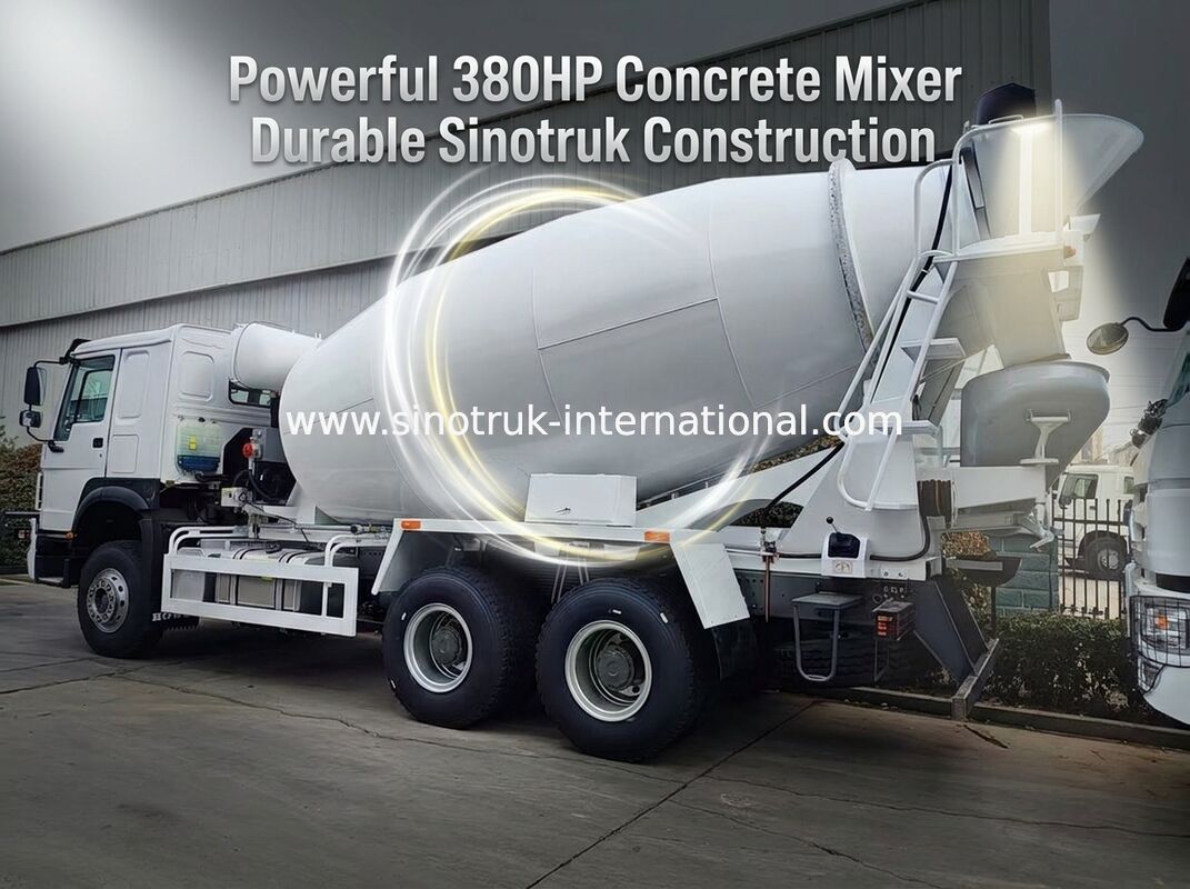 کامیون میکسر بتن سینوتراک هوو 10CBM 6 X 4 یورو 2 380 اسب بخار ساختمانی