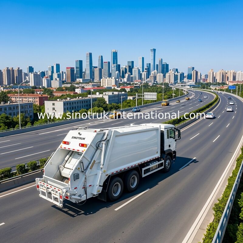 کامیون فشرده زباله Sinotruk HOWO-TX 371 اسب بخار 6X4 با ظرفیت 20 متر مکعب برای مدیریت کارآمد زباله