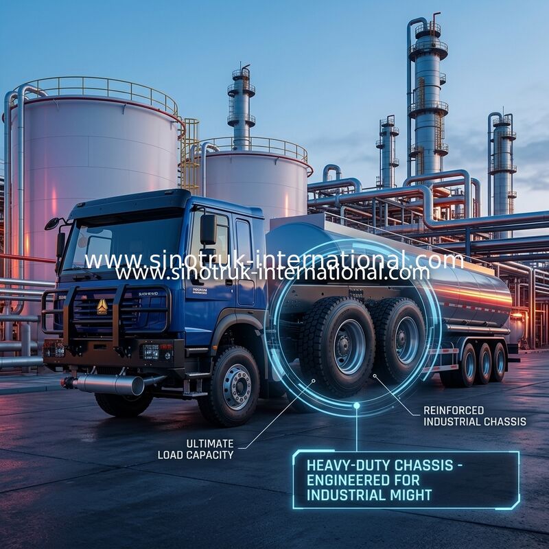SINOTRUK HOWO 6×4 10 چرخ تانک نفت کامیون 400HP شاسی تانک نفت