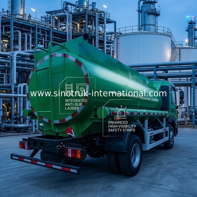 کامیون مخزن نفت با ظرفیت Sinotruk HOWO 8 CBM با نوع محرک 4x2 و استاندارد آلایندگی Euro III