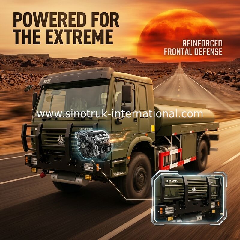 Chassis Drive Mobile Oil Tank Truck For Fuel Delivery 266 HP - 420 HP 2 Cabin