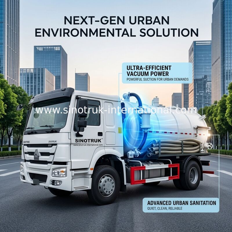 Sanitation Enterprise Sewage Suction Truck 8-12CBM RHD 4X2 , Liquid Waste Trucks