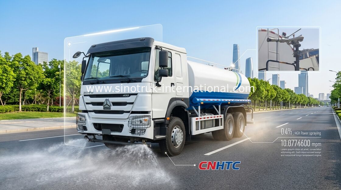 HOWO 6*4 Drive 400HP 18m3 ماشین بزرگ مهندسی آب پاش (ماشین آب / آب پاش، مناسب برای سرک زدن گرد و غبار و آبیاری)