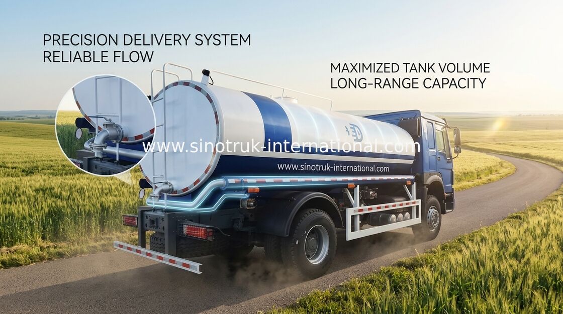 HOWO SINOTRUK تانک آب 300HP تانک حمل و نقل