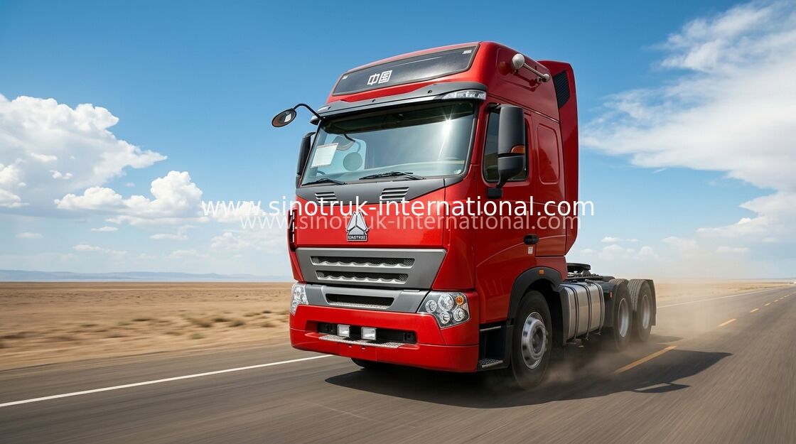 ZZ4257N3247N1B 60-70 تن کامیون تریلر تراکتور با موتور D12.38 380HP 11.596L