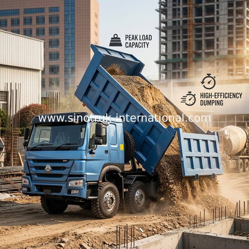کامیون کپی SINOTRUK HOWO 380HP 12 چرخ LHD 31 تن 20-30CBM ZZ3317N3567B1R