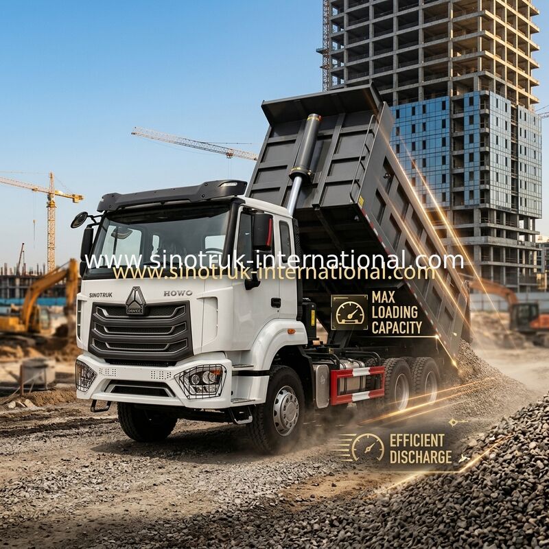 SINOTRUK HOHAN Howo کلاه کش و کامپران شاسی موتور ویچای 6 × 4 LHD ZZ3257V384JB1 مدل