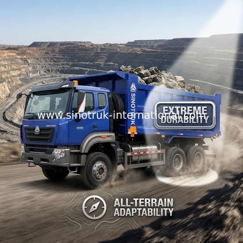 سینوتروک هووو کامپینگ کامپینگ Nx 6 × 4 Rhd 10 چرخ H77L کابین یورو 2