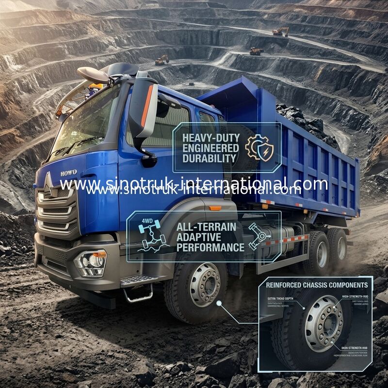 SINOTRUCK HOWO RHD 6×4 وانت پرتاب 40 تن 10 چرخ