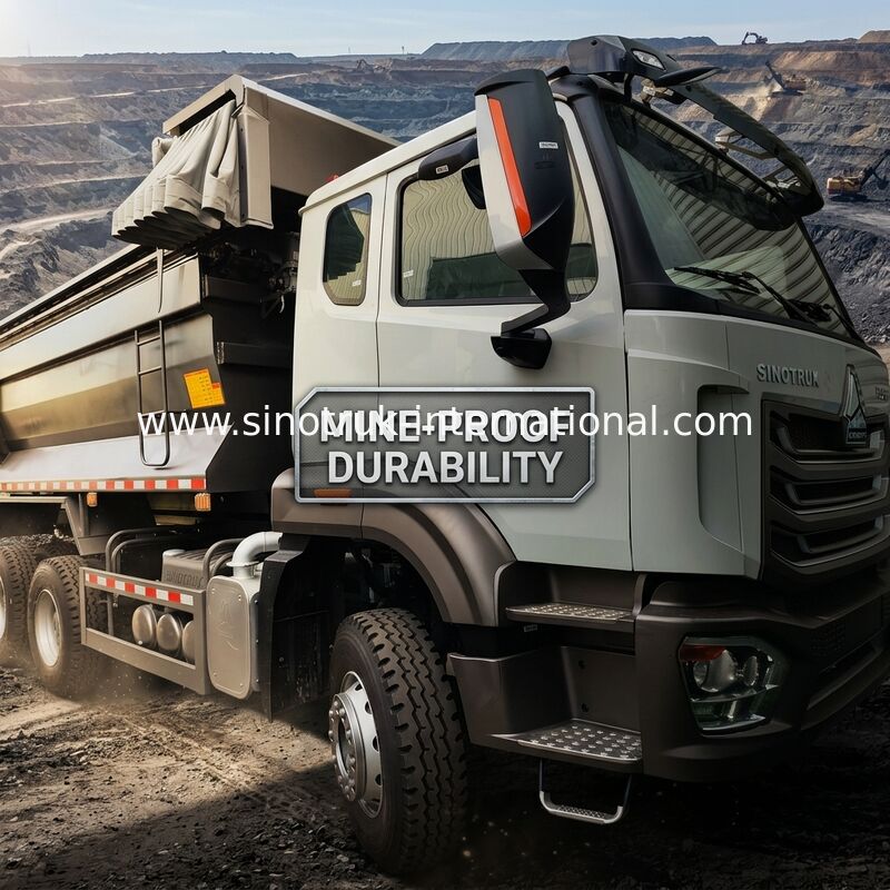 SINOTRUK HOWO LHD 6×4 10 چرخ وانت U برای 40 تن معدن