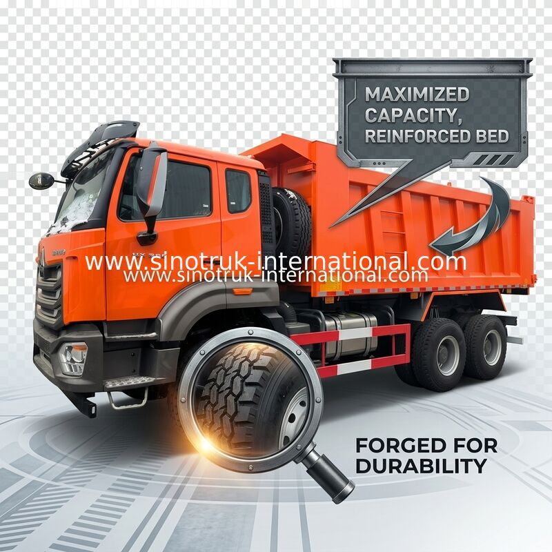 سینوتروک هاهان، کامیون تپ N7 6 × 4 10 چرخ 380HP Lhd یا Rhd