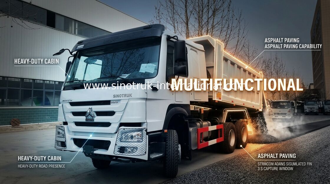 SINOTRUK HOWO کامیون تخلیه کننده 6X4 336 اسب بخار LHD 10 چرخ 25 تن ZZ3257N3847B1
