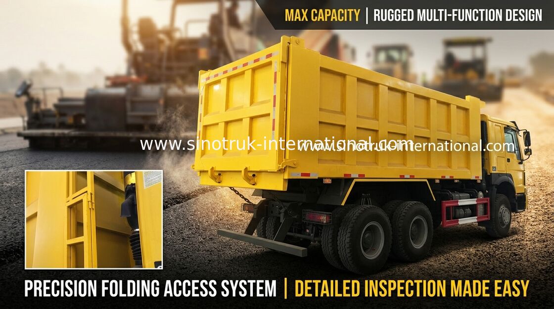 یورو 2 HOWO Tipper 6x4 Sinotruk کامیون / کامیون بزرگ 30-40 تن