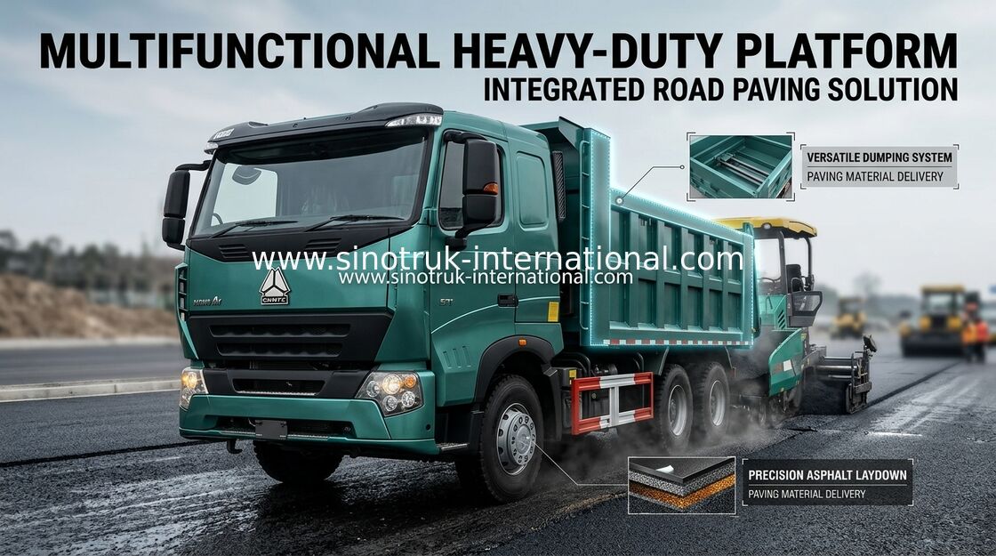 کامیون کمپرسی زباله سنگین SINOTRUK HOWO A7 با عمر طولانی ، 5800 * 2300 * 1500mm