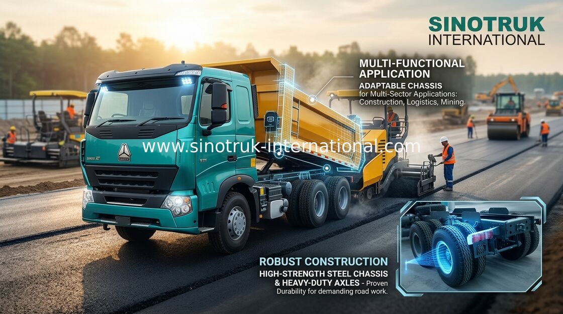 استفاده از کامیون کم فشار Tipper Dump Truck Heavy Duty 6x4 Sinotruk Howo 290HP استفاده گسترده