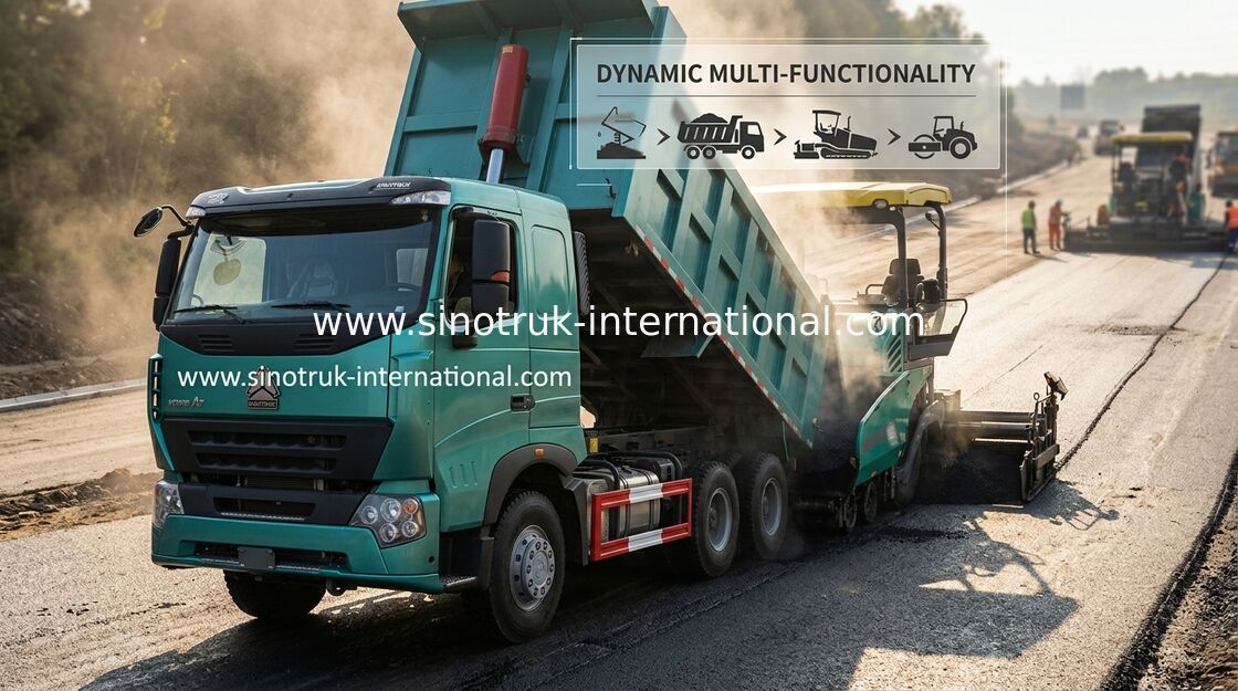 ZZ3257M3847N1 Howo Tipper Truck Kamotruk موتور سوخت موتور 8 × 4 نوع درایو