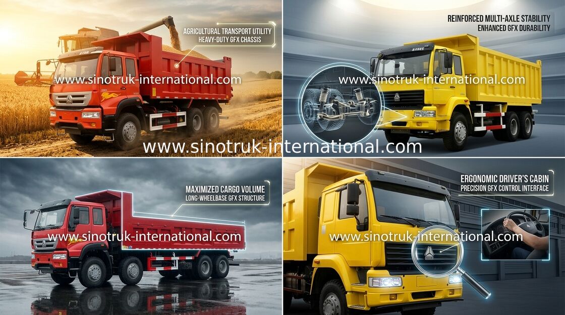 SINOTRUK Prince Tipper Dump Truck 6X4 336HP LHD 25-30tons ZZ3251N3641W
