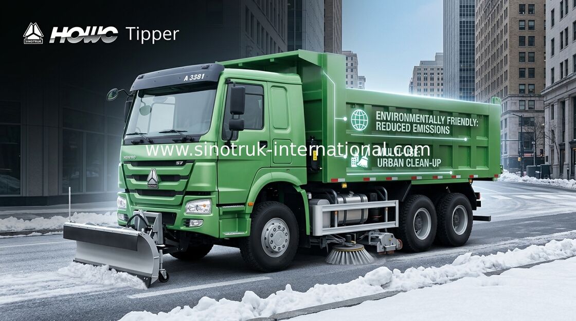 کامیون کمپرسی SINOTRUK HOWO 10 چرخ LHD 371HP 25tons 10-25CBM ZZ3257N3847A
