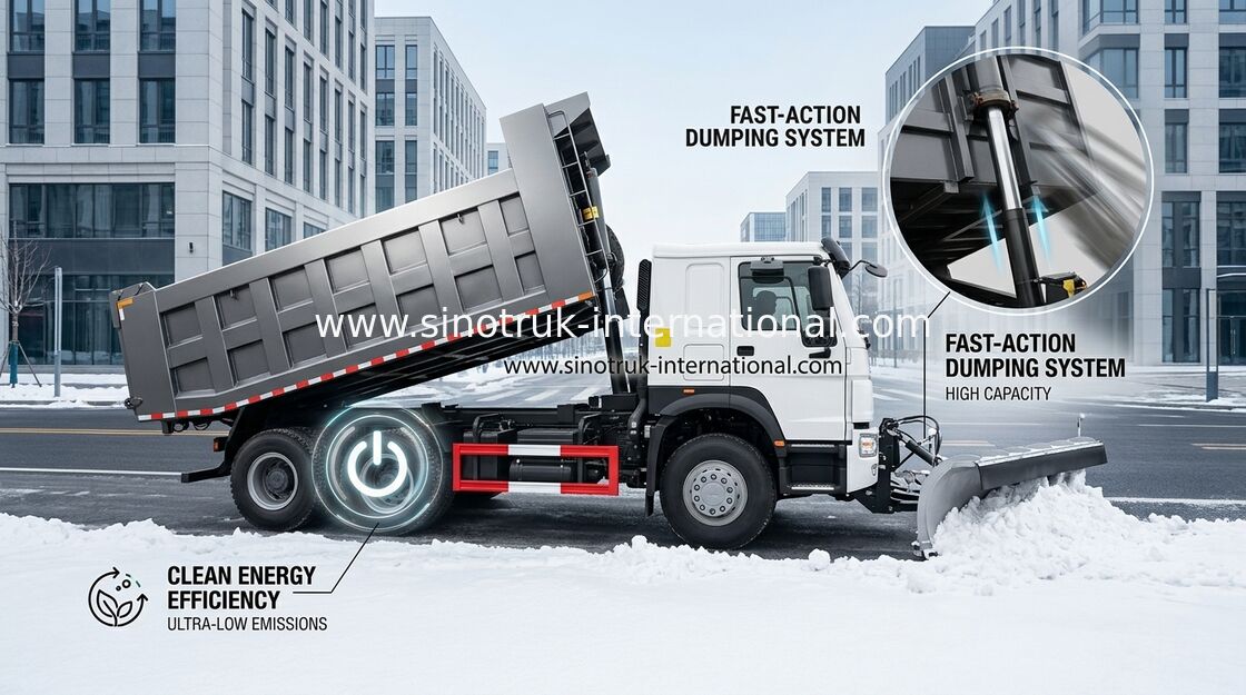 کامیون کمپرسی SINOTRUK HOWO 25tons 371HP 10 چرخه LHD 10-25CBM ZZ3257N3647A