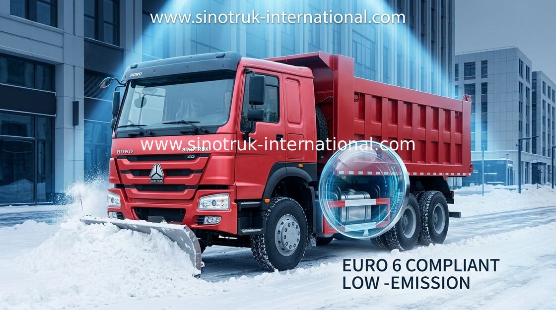 کامیون کمپرسی کامیون SINOTRUK HOWO 10 بار ظرفیت بار 25-40tons 10-25CBM