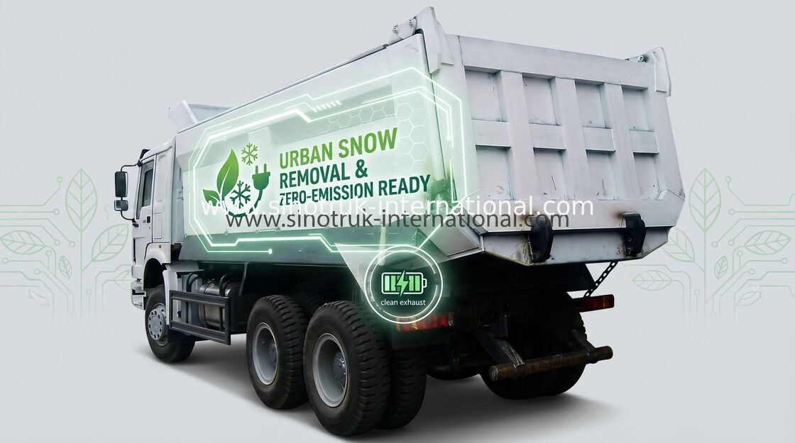 SINOTRUK HOWO کامیون کمپرسی کامیون 371HP 10-25 متر مکعب، بارگیری 25-40 تن