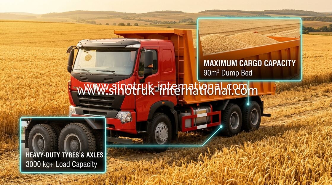 کامیون کمپرسی SINOTRUK HOWO A7 336HP برای صنعت معدن ZZ3257N3847N1