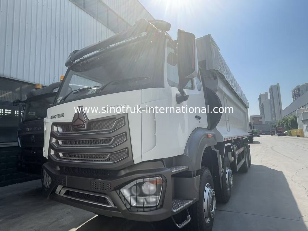 HOWO-NX کامپری با موتور ویچای 380HP، سقف الکتریکی و جعبه بار سنگین فولاد منگنیز