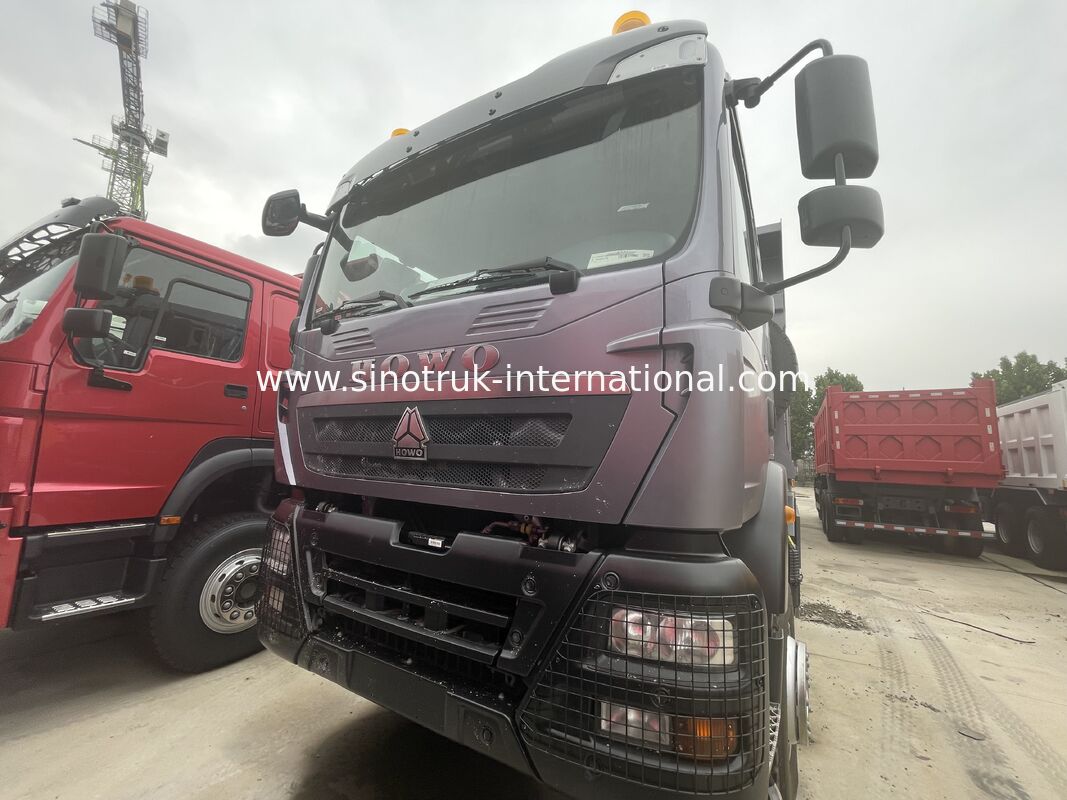 کار سنگین HOWO TX 8X4 کامیون خم کننده 400HP دو 16T محور عقب دو 9.5T خاکستری