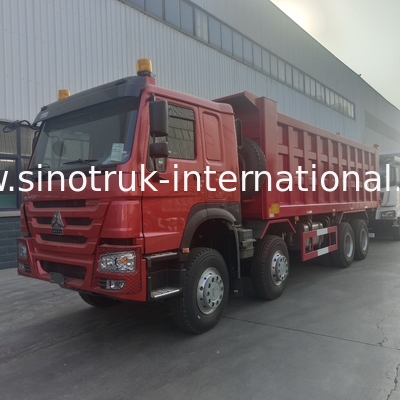 SINOTRUK RED HOWO 400HP 8×4 TIPPER DUMP TRUCK LHD