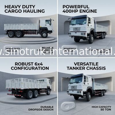 هووو فول درایو کارگو باکس کامیون 400 HP 4 محور